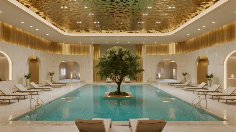 奢华室内泳池图片