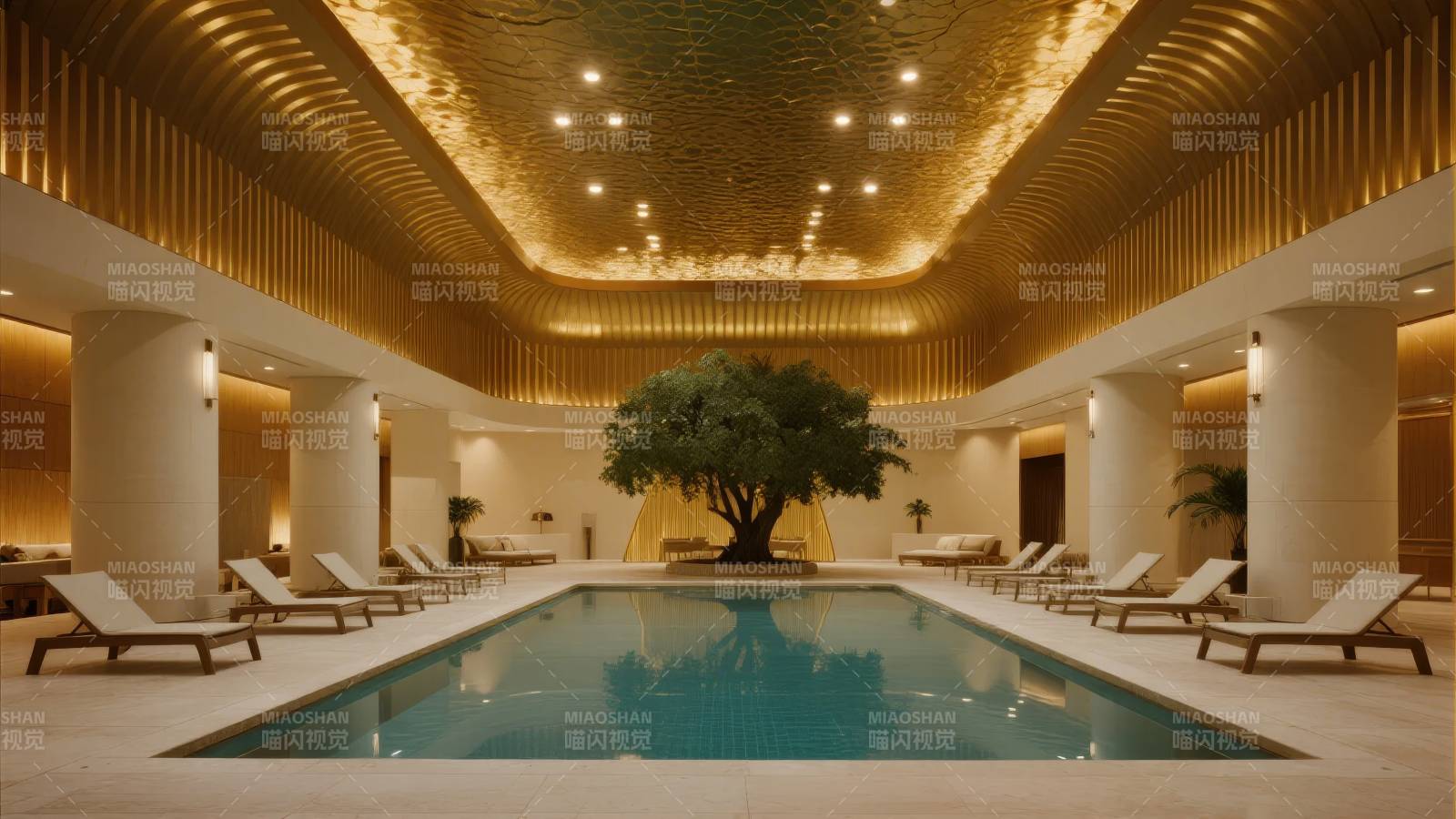 奢华室内泳池图片