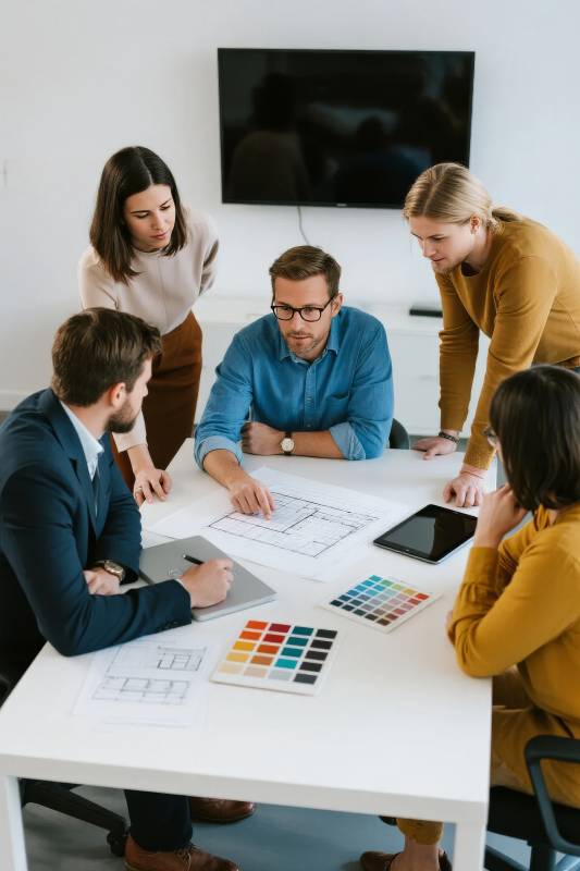 团队协作设计讨论图片