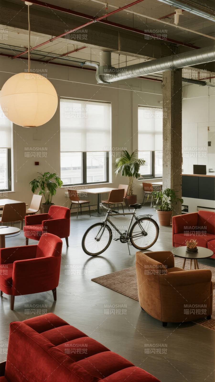 现代办公休闲区图片