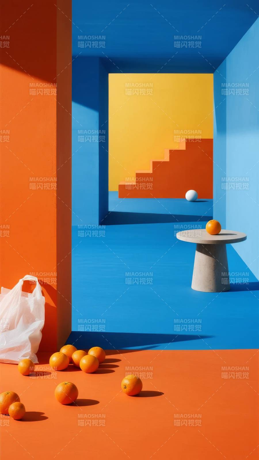 色彩几何空间图片