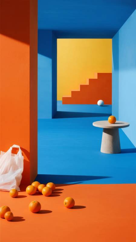 色彩几何空间图片