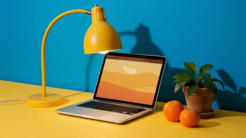 温馨办公一角图片