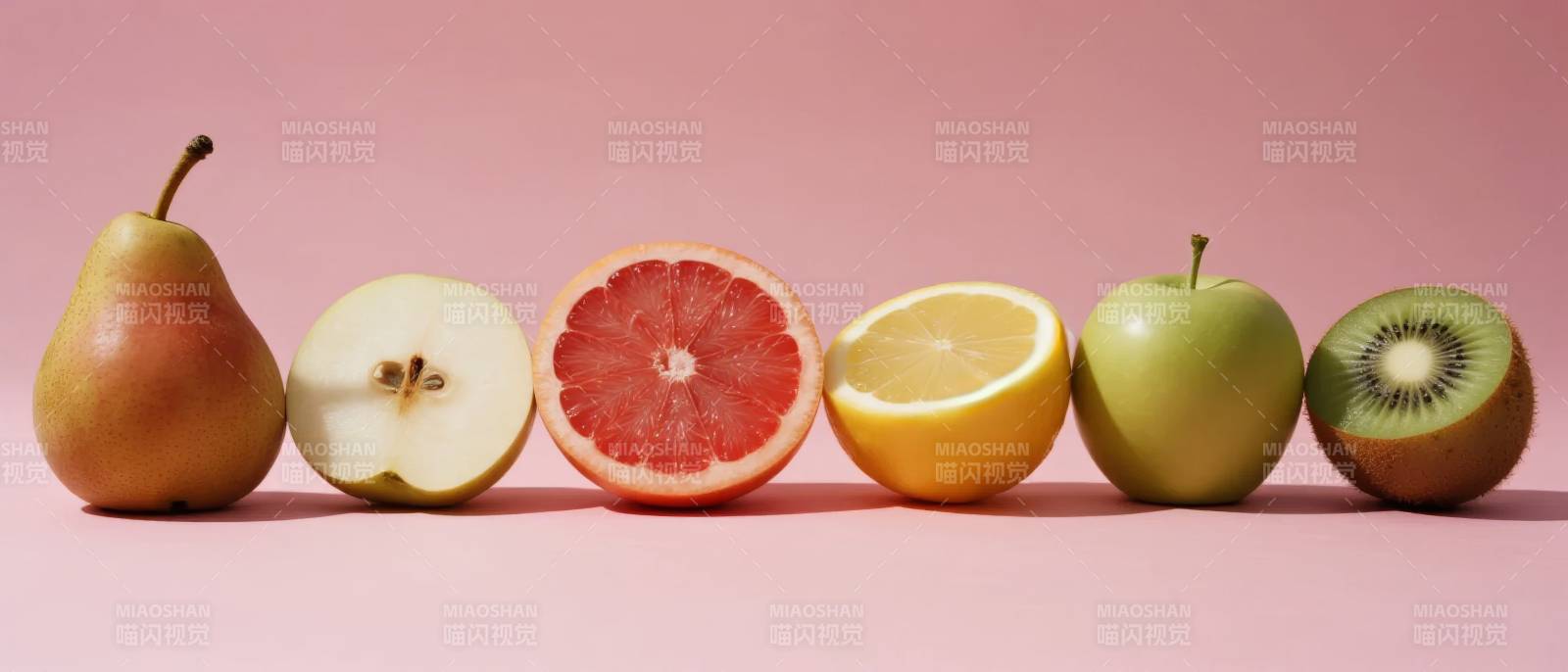 缤纷水果排列图图片