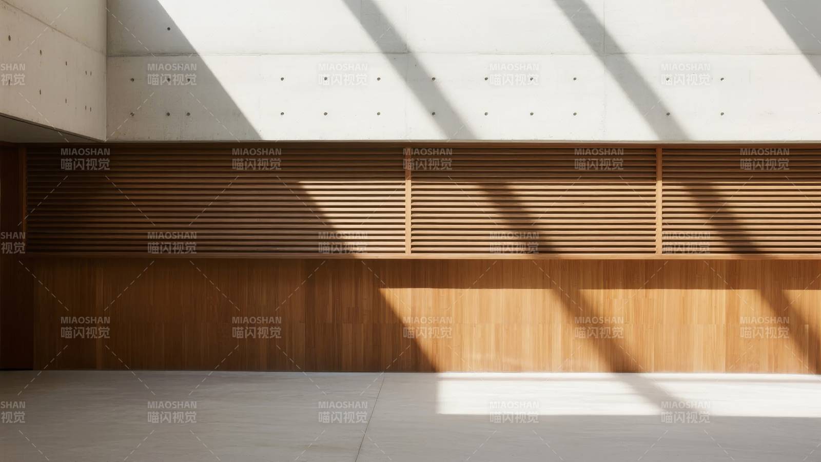 光影交错的木质墙面图片