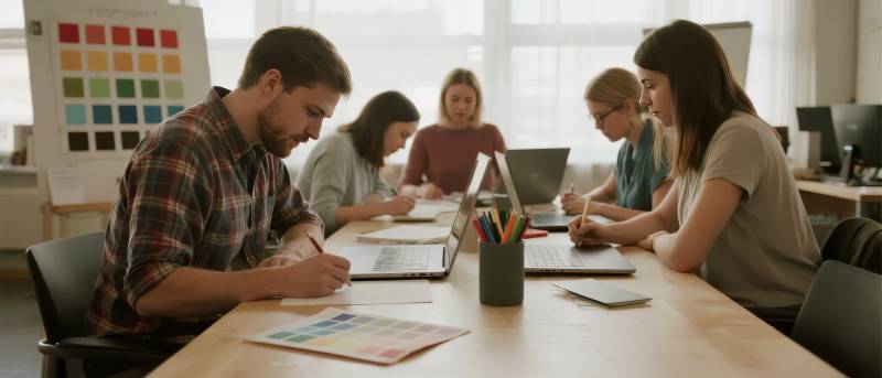 团队协作办公场景图片