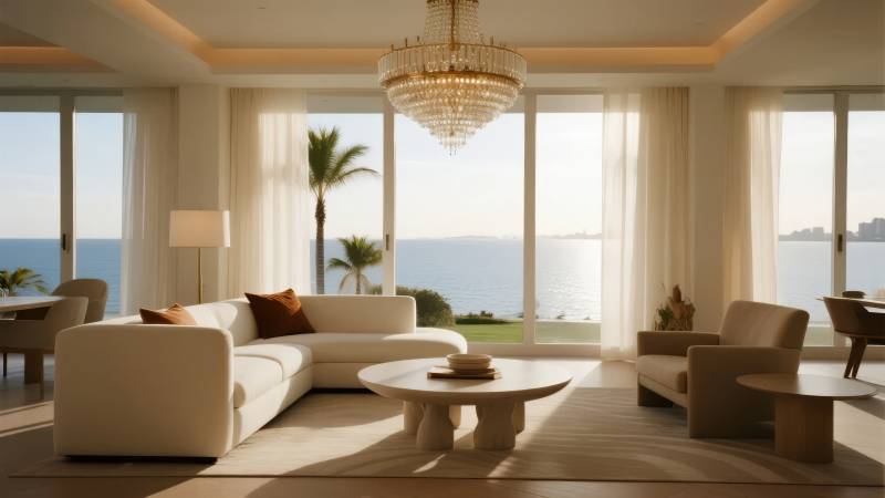 海景豪华客厅图片