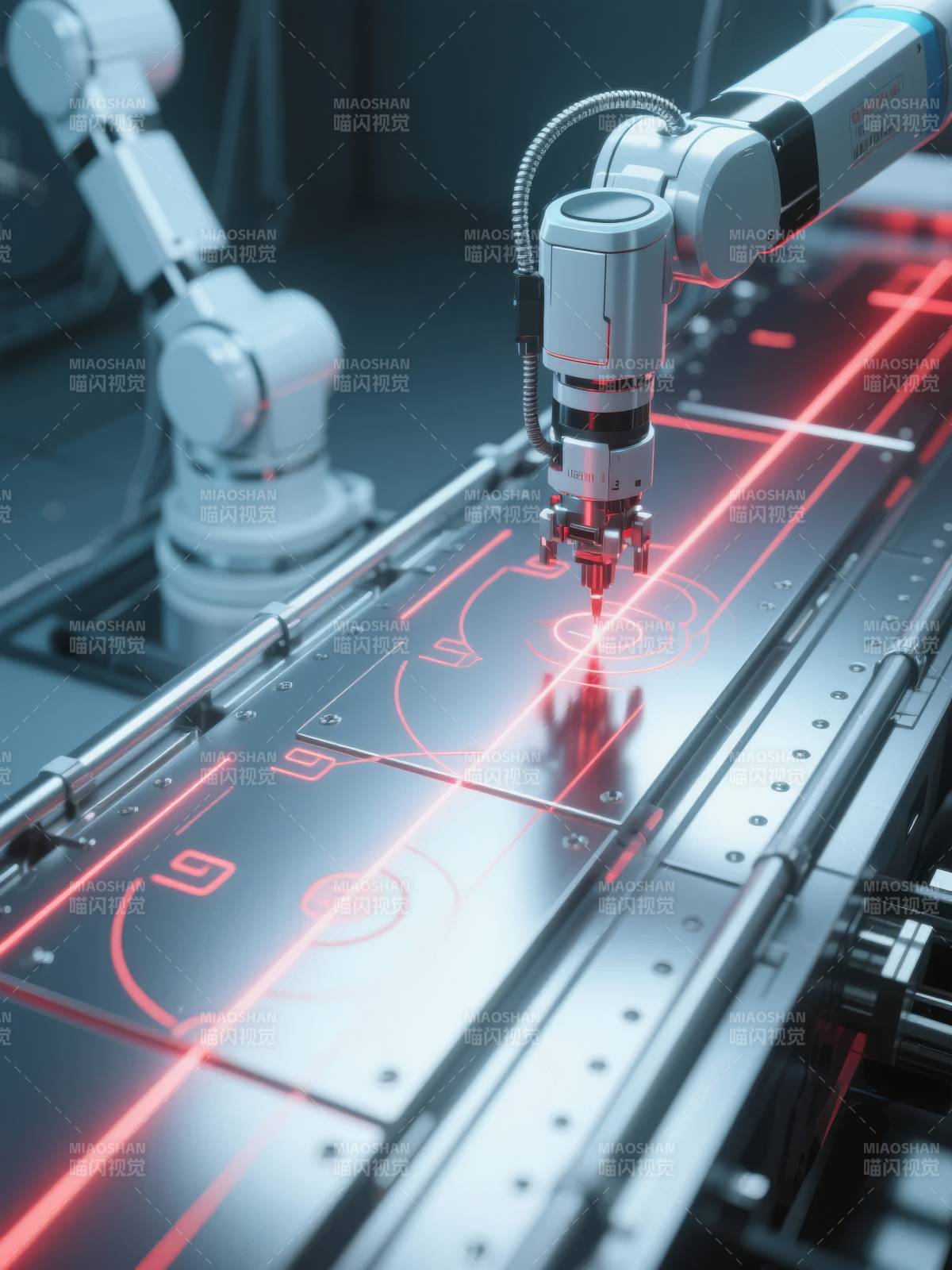 智能机械臂作业图片