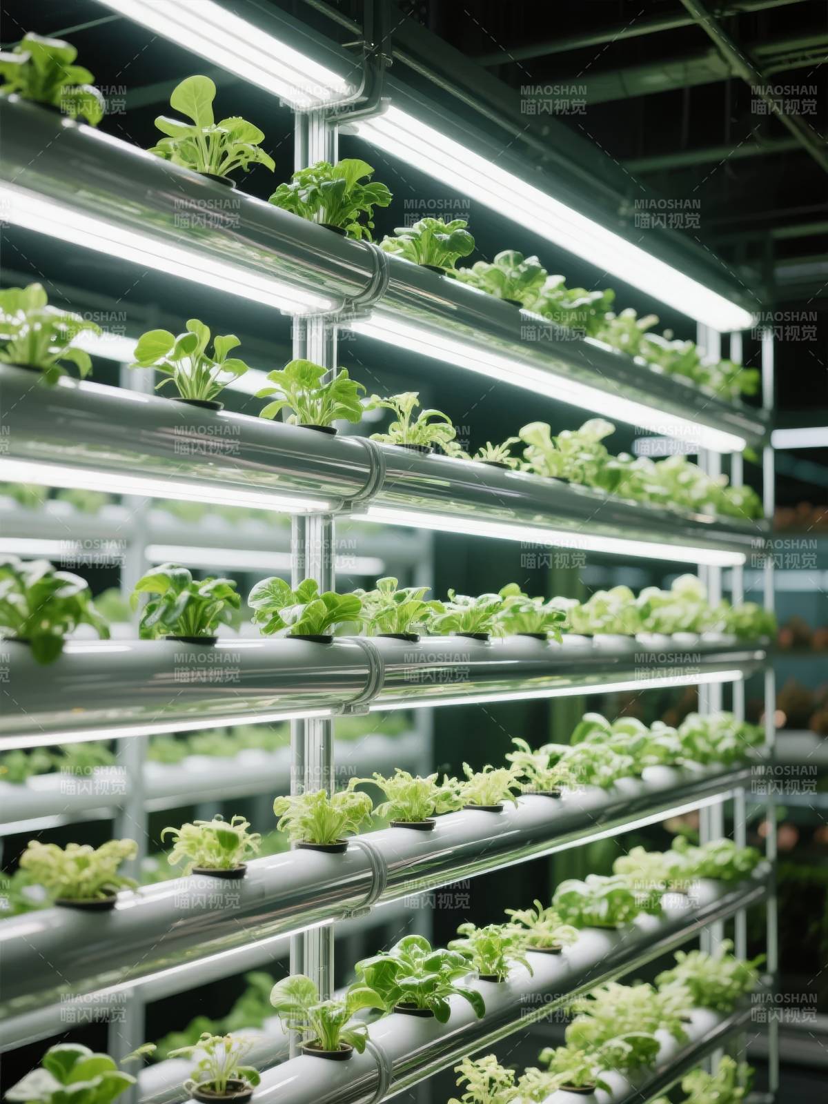 垂直农场绿意盎然图片