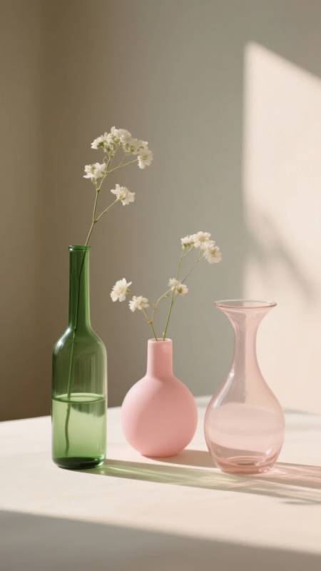 花瓶静物光影图片