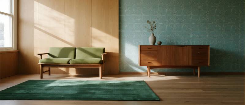 简约客厅绿意盎然图片