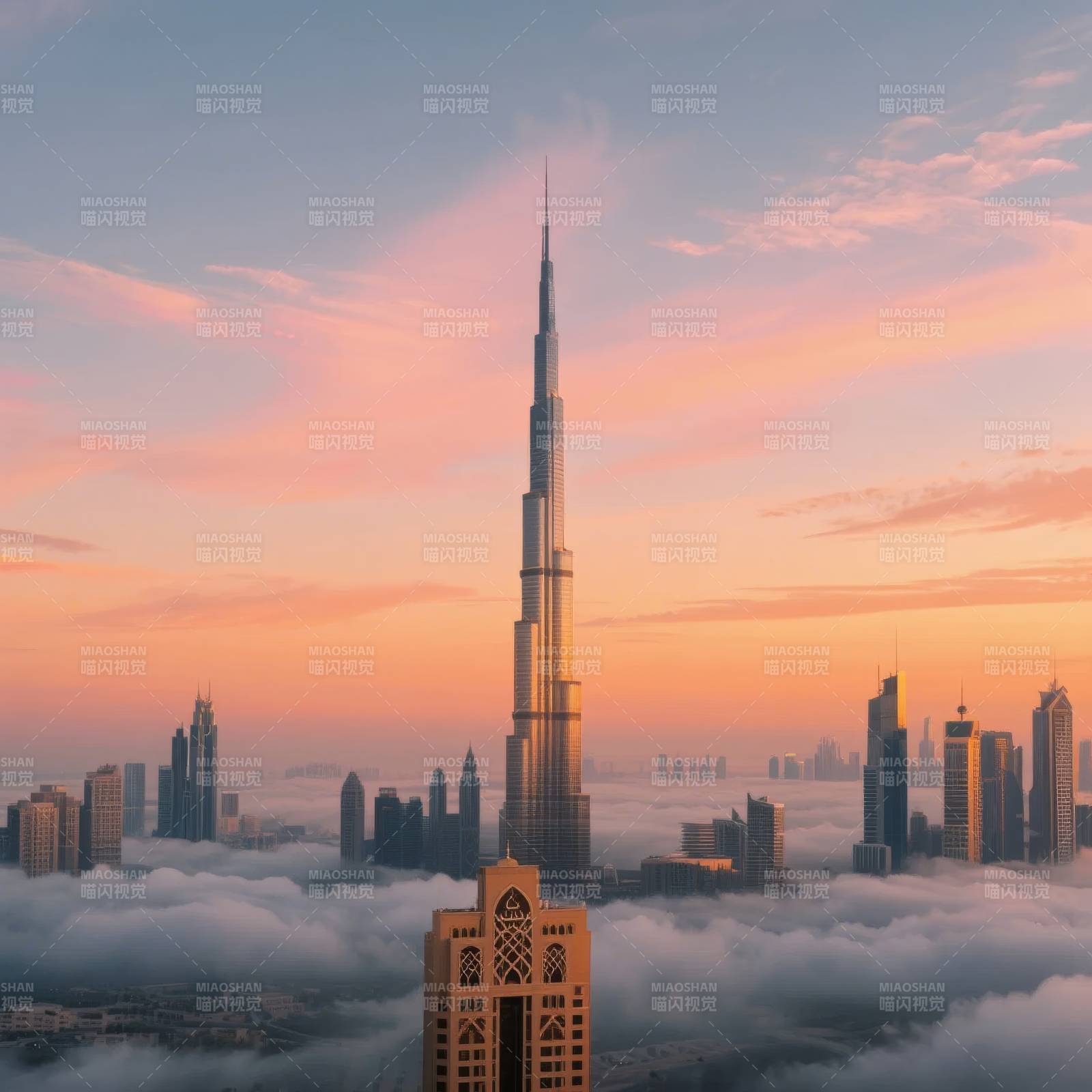 迪拜云海之巅图片