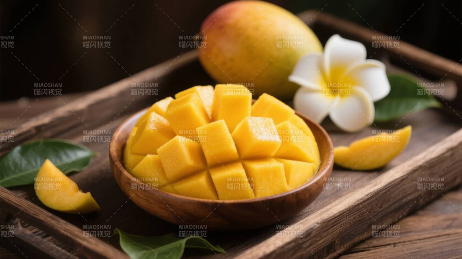 芒果切块 香甜诱人图片