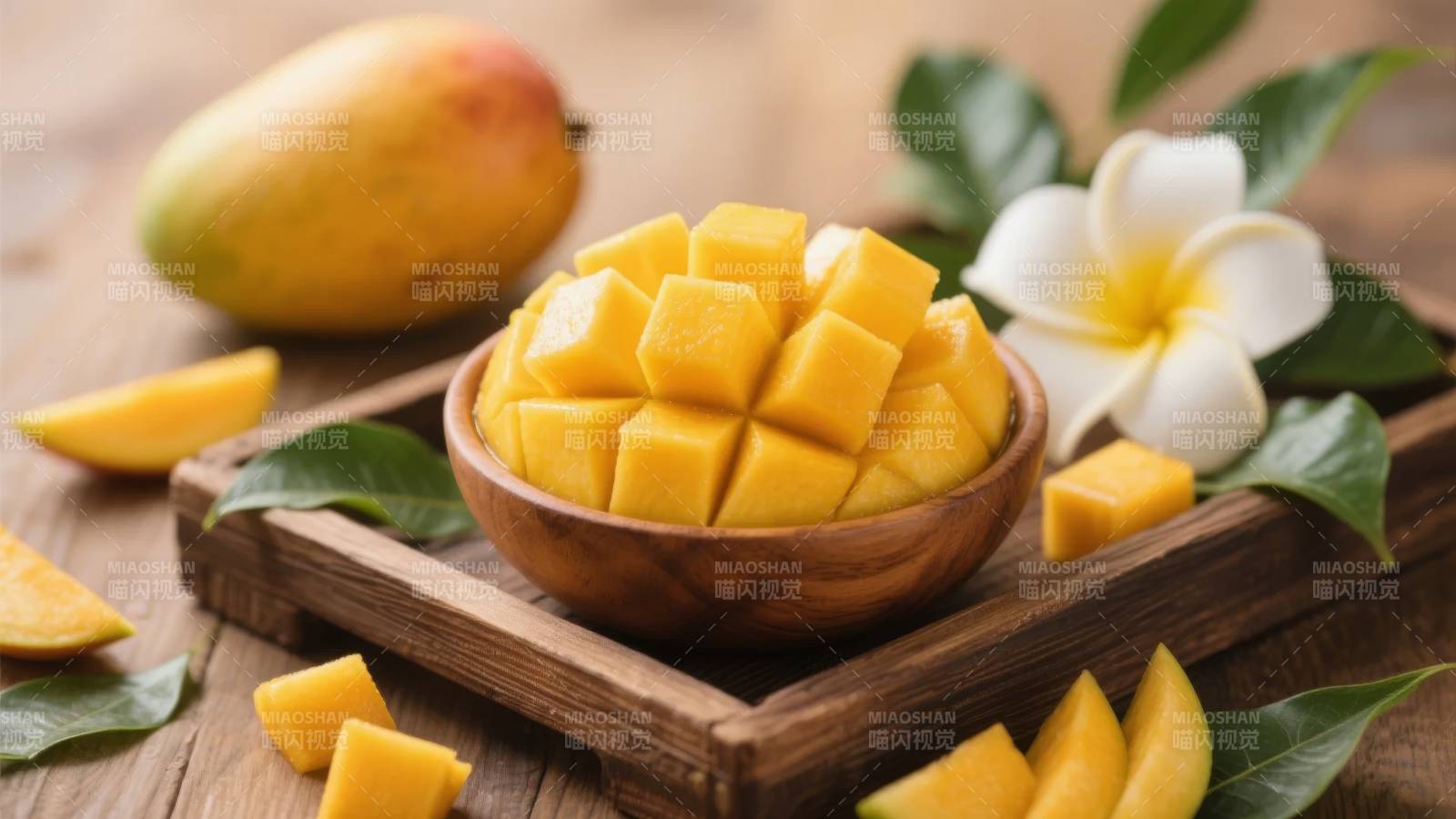 芒果切块 香甜诱人图片