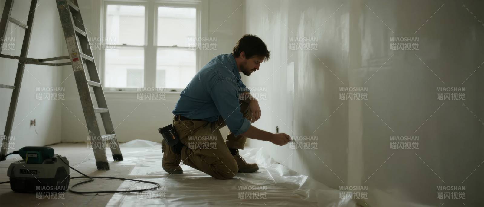 装修中的男人图片