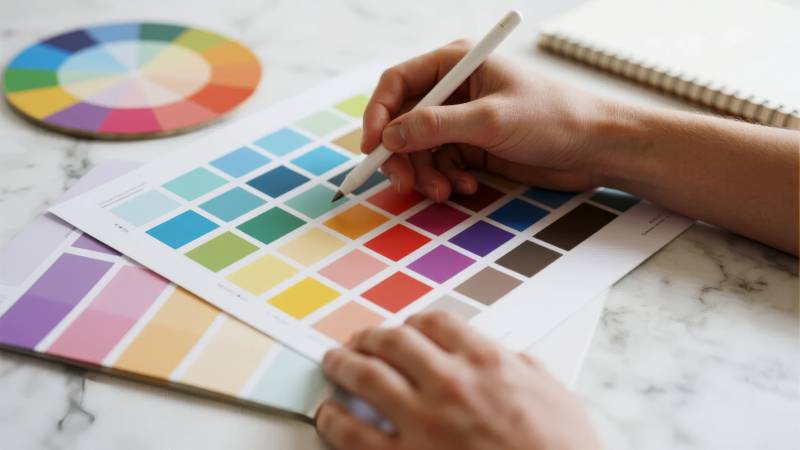 色彩搭配选择图片