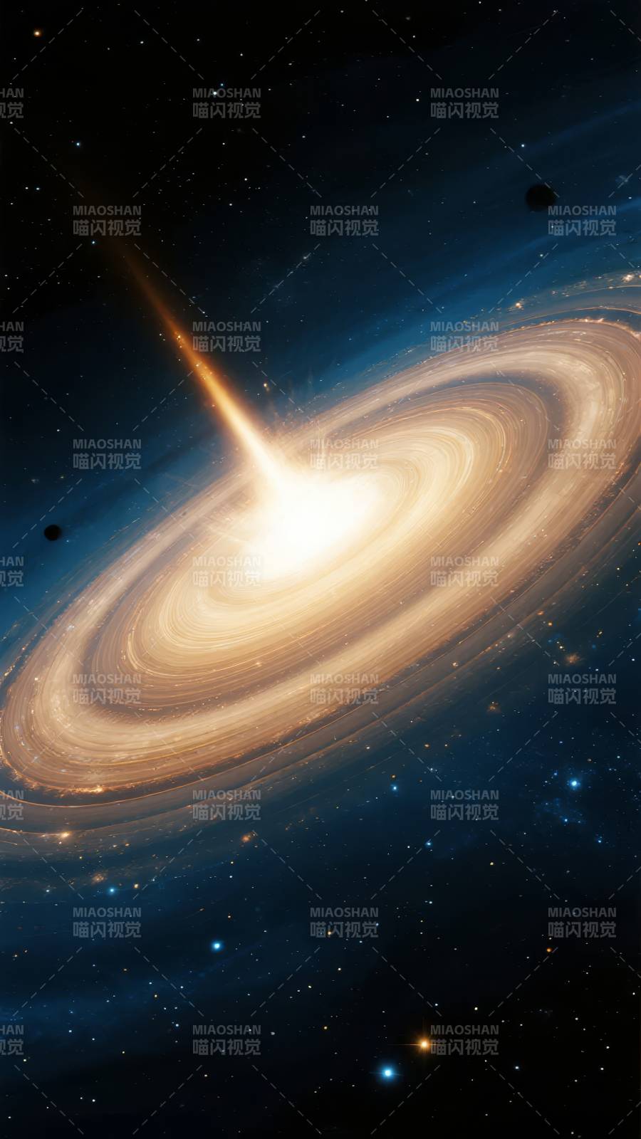 黑洞吞噬星尘图片