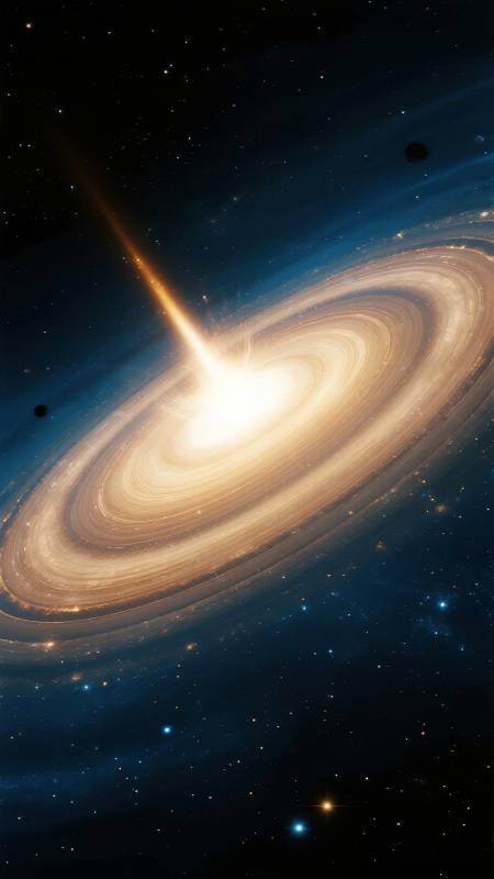 黑洞吞噬星尘图片