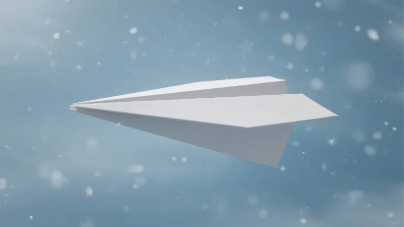 纸飞机飞翔图片