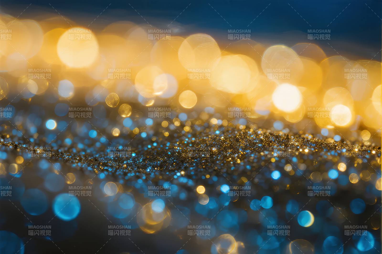 星光闪烁的夜景图片