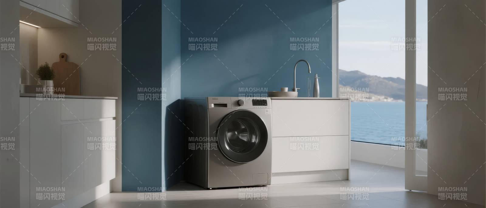 现代洗衣房美景图片