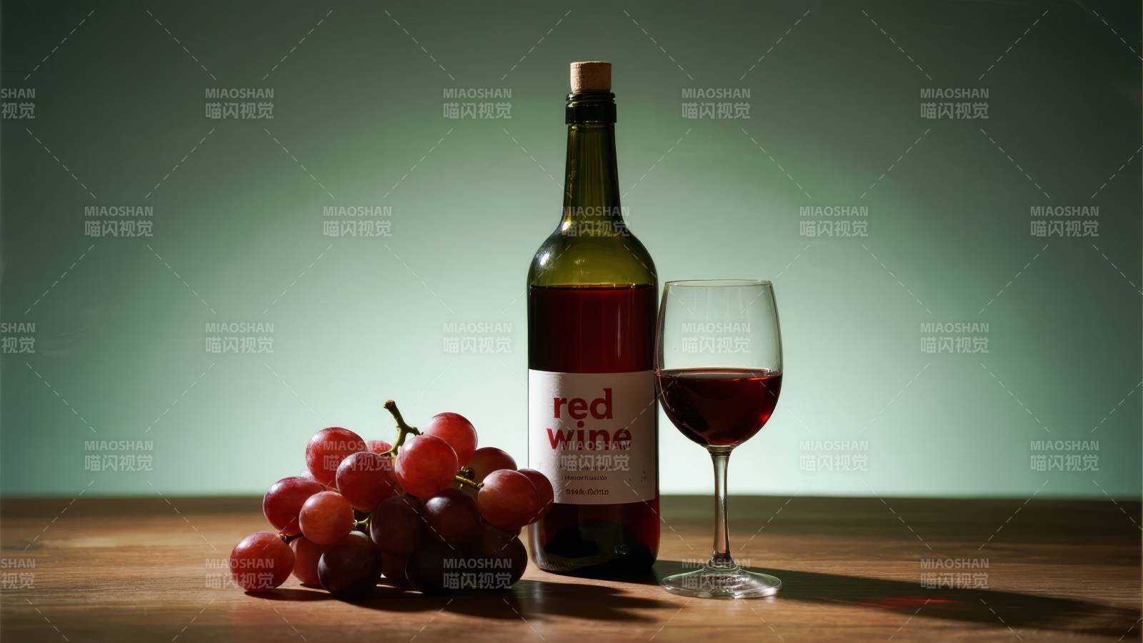红酒与葡萄静物图片