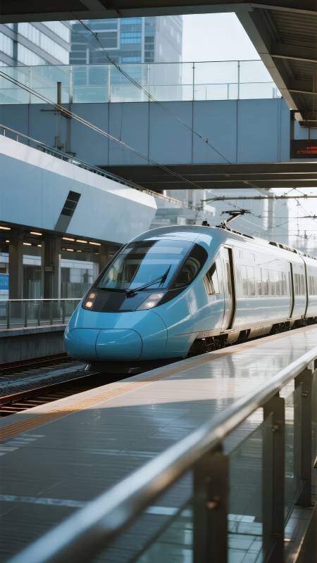 现代高铁进站图片