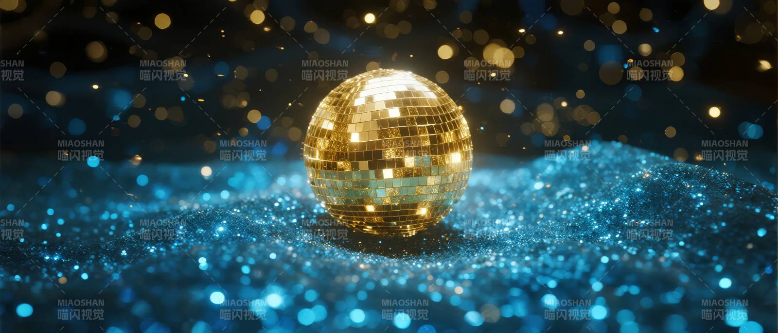 闪耀的迪斯科球图片