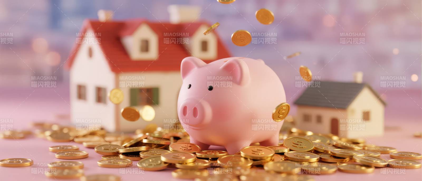 存钱买房梦图片