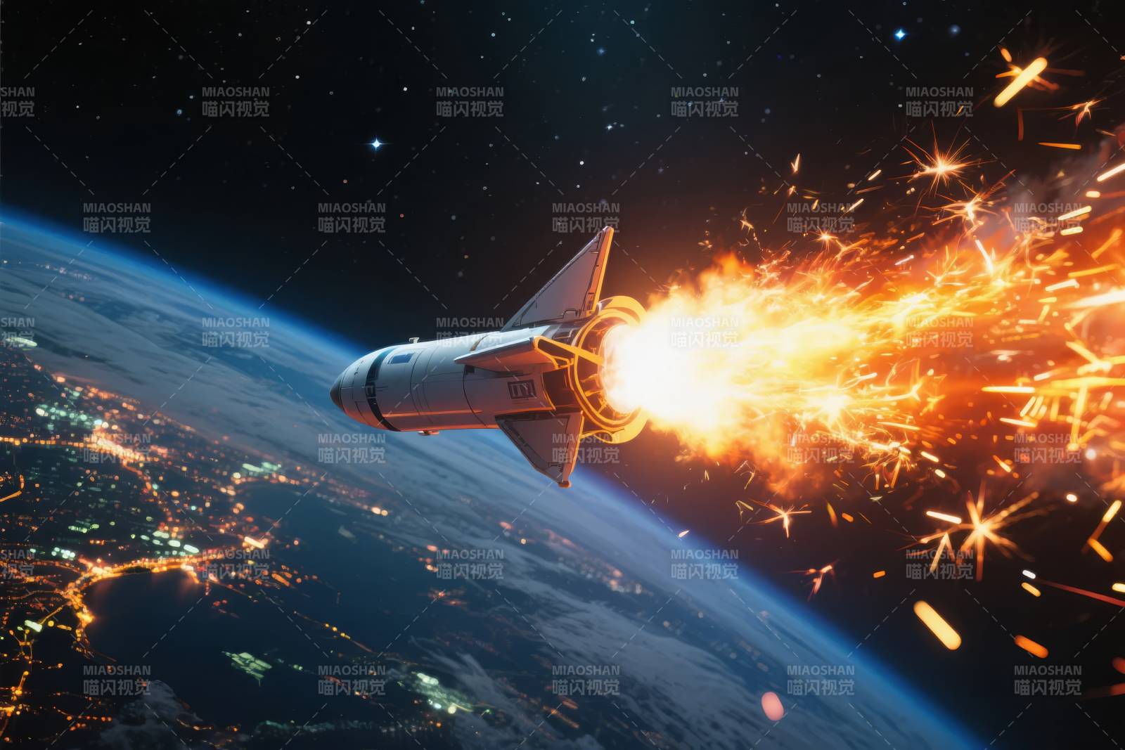 火箭升空 地球在望图片