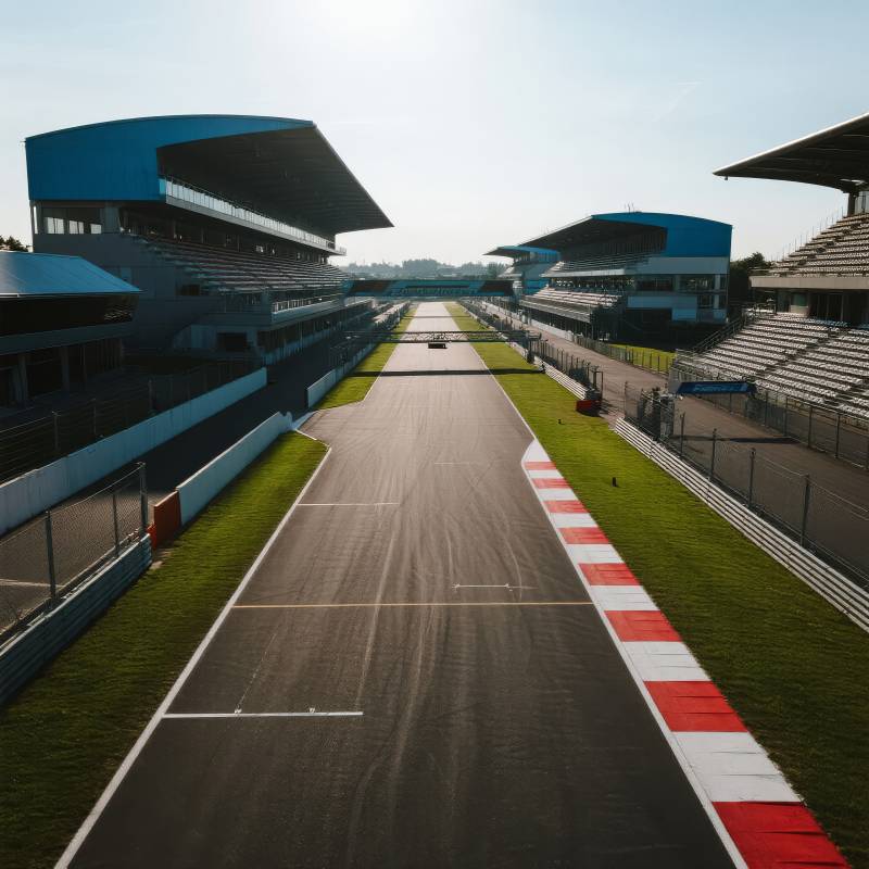 赛道静谧晨光图片