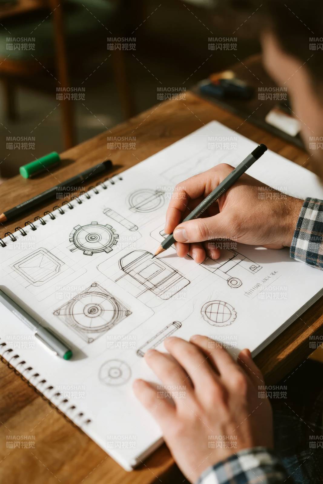 手绘机械设计图图片