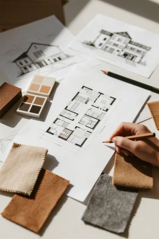 设计手绘与材质搭配图片