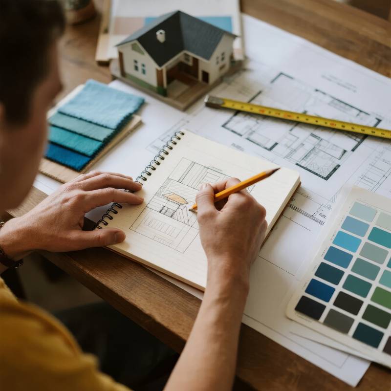 设计师绘图创作图片