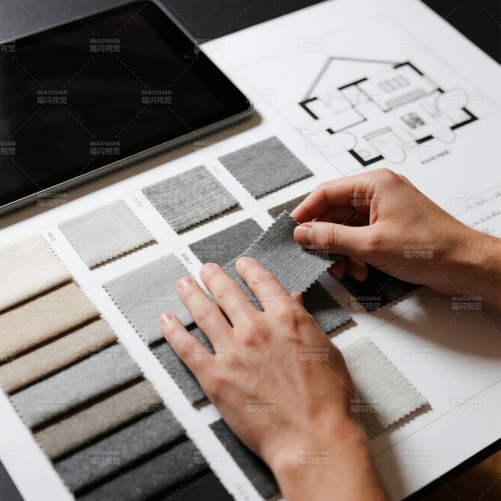 家居布料选色设计图片