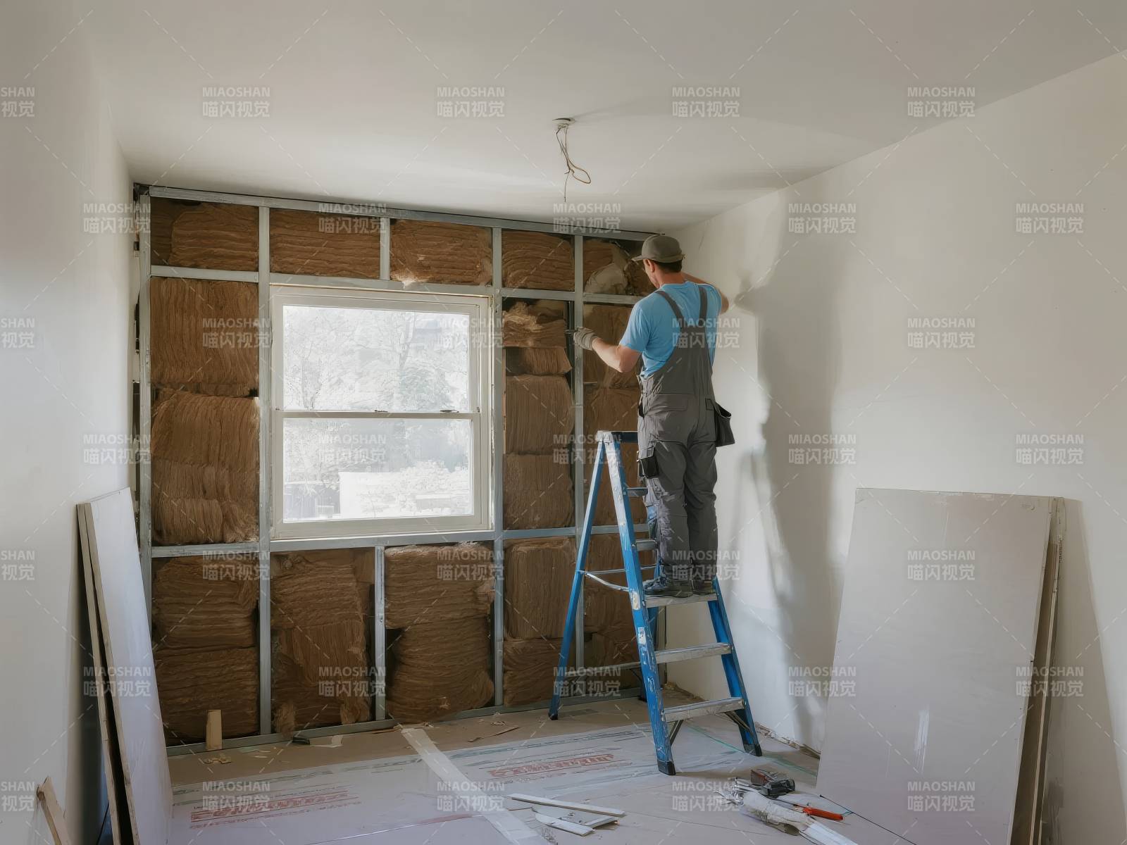 装修中的房间图片