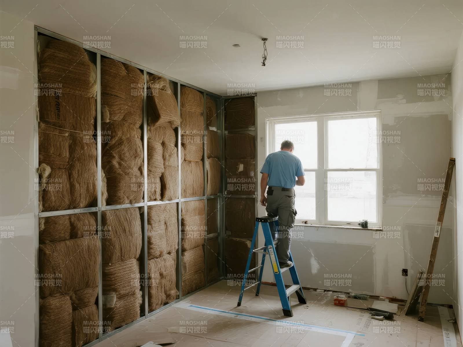 装修中的房间图片