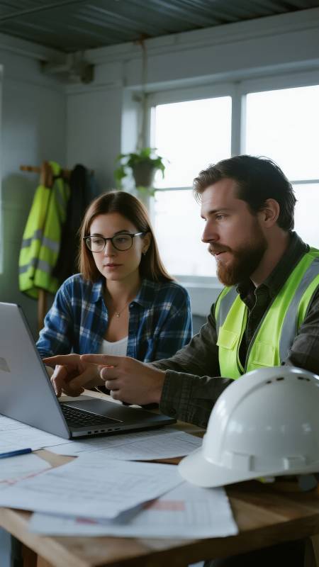 工地办公协作现场图片