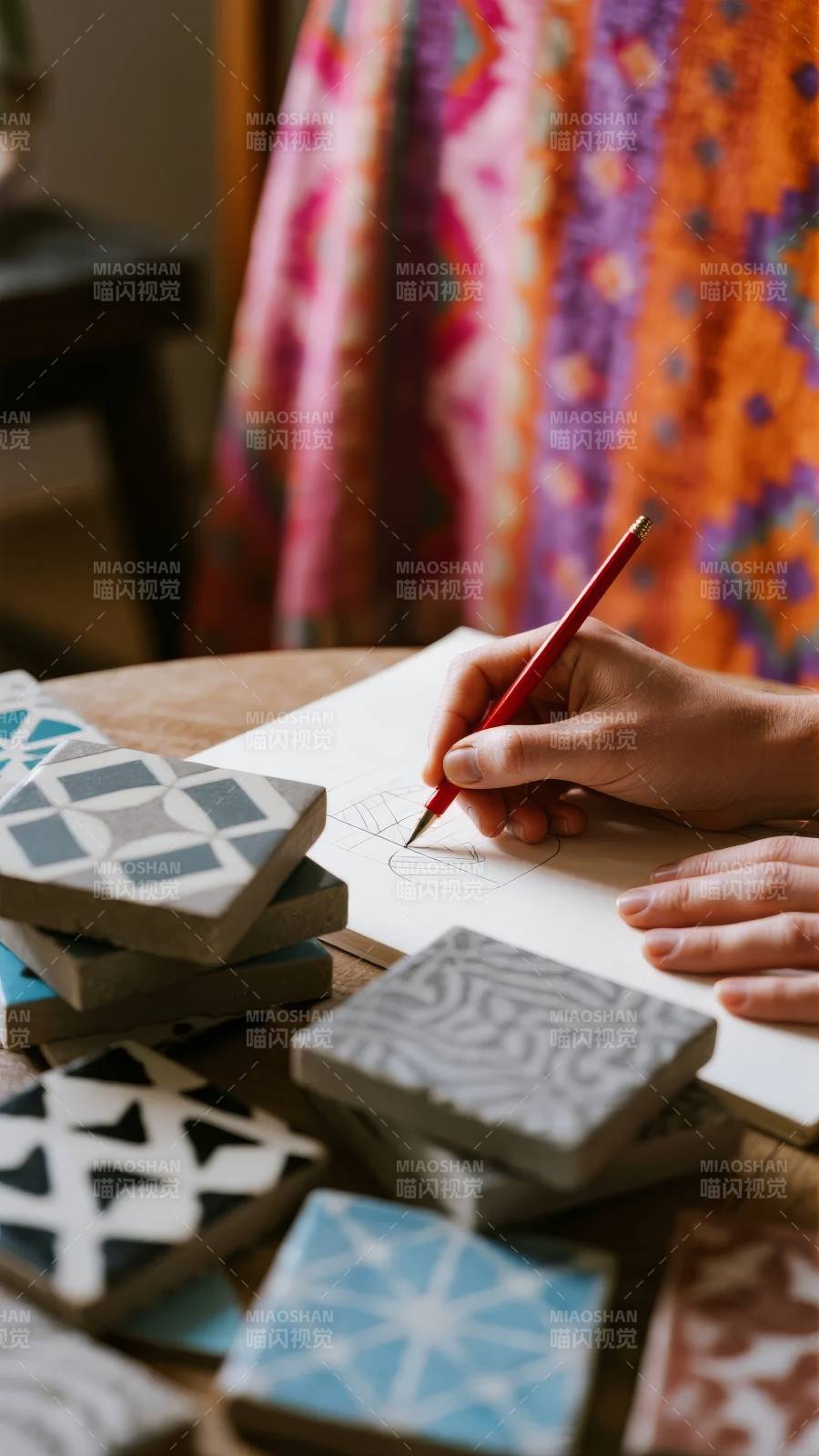 手绘瓷砖设计图图片