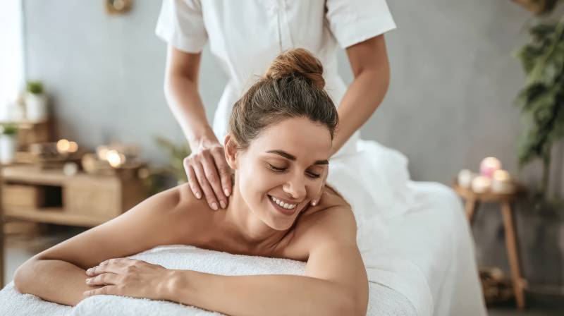 享受按摩的惬意时光图片