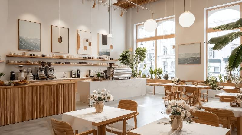现代简约咖啡厅图片