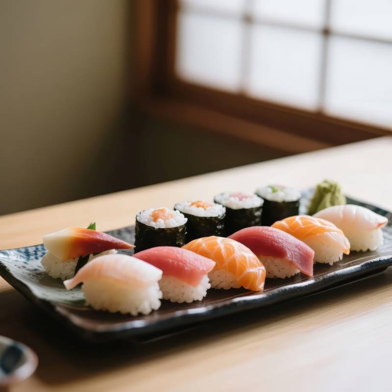 精致寿司拼盘图片