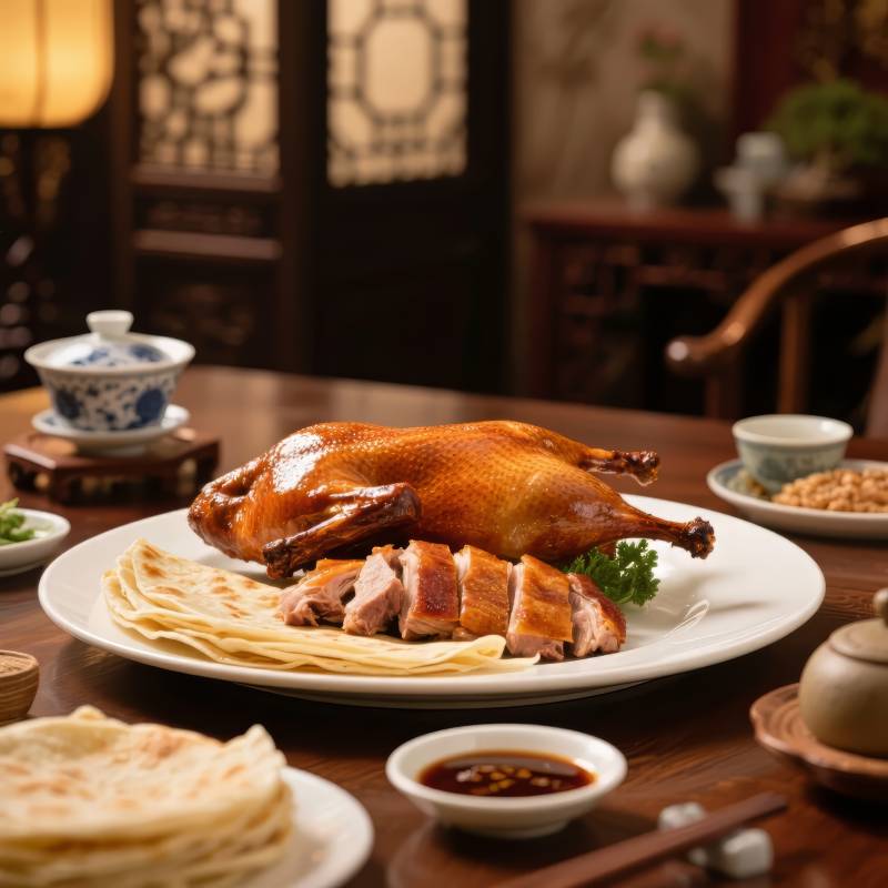 北京烤鸭盛宴图片