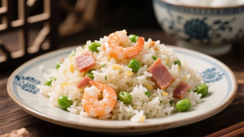 虾仁炒饭图片