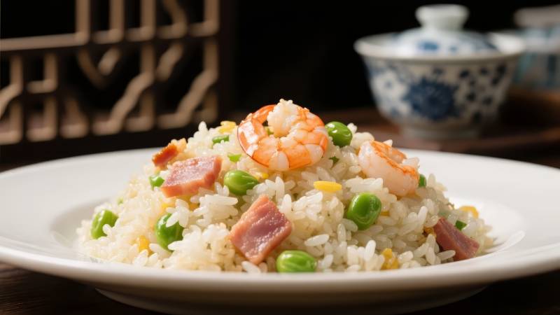 虾仁炒饭图片