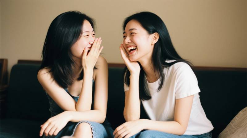 姐妹欢笑时光图片
