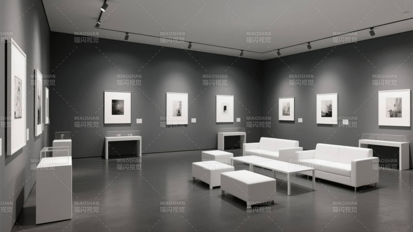 现代艺术展厅图片