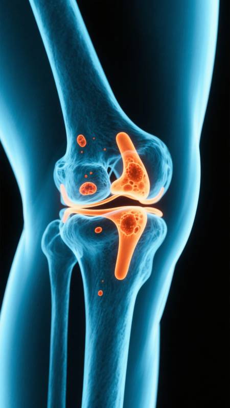 膝关节病变示意图图片