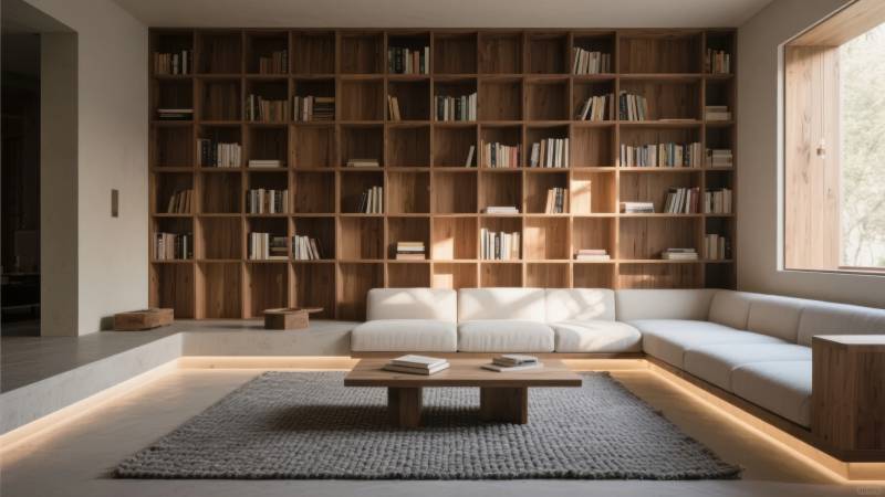 现代简约书房客厅图片