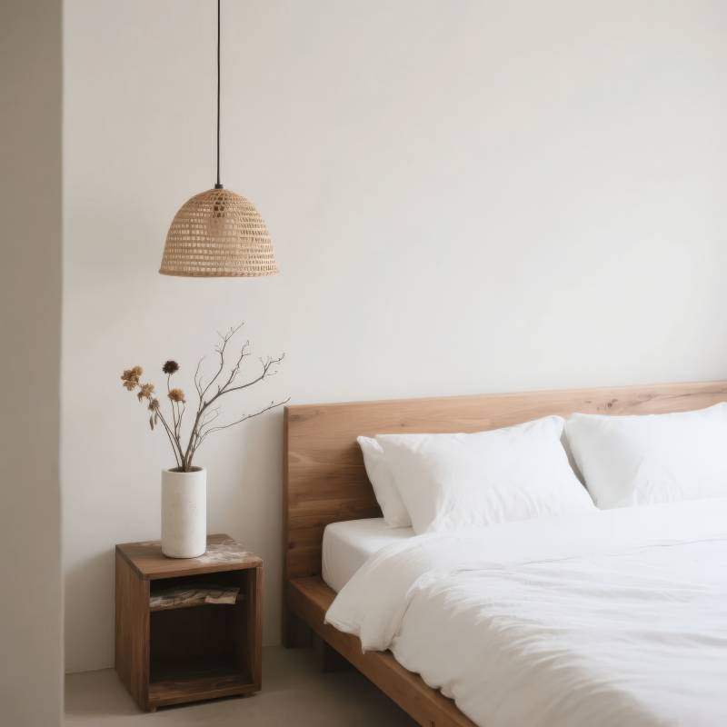 简约卧室静谧之美图片